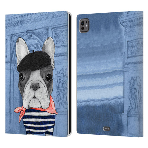 Barruf Dogs French Bulldog Leather Book Wallet Case Cover For Apple iPad Pro 11 M4/M5 2024/2025