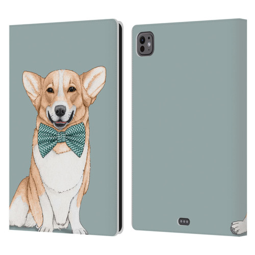 Barruf Dogs Corgi Leather Book Wallet Case Cover For Apple iPad Pro 11 M4/M5 2024/2025