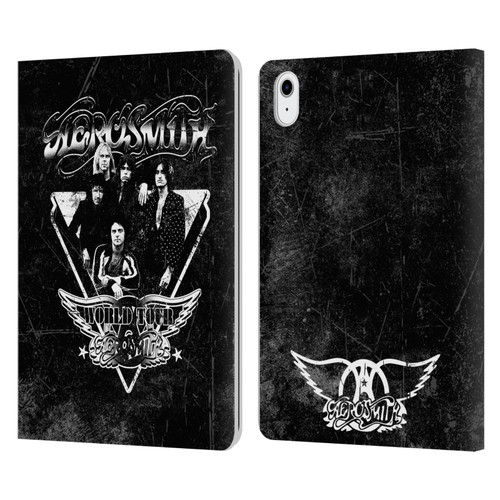 Aerosmith Black And White World Tour Leather Book Wallet Case Cover For Apple iPad Air 11 2020/2022/2024/2025/2026