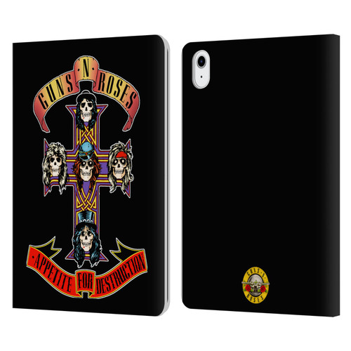 Guns N' Roses Key Art Appetite For Destruction Leather Book Wallet Case Cover For Apple iPad Air 11 2020/2022/2024/2025