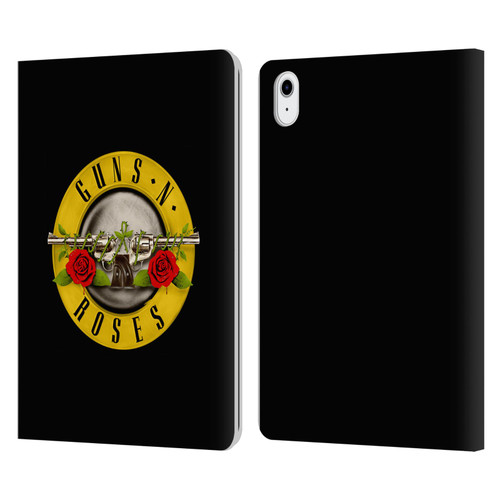 Guns N' Roses Key Art Bullet Logo Leather Book Wallet Case Cover For Apple iPad Air 11 2020/2022/2024/2025