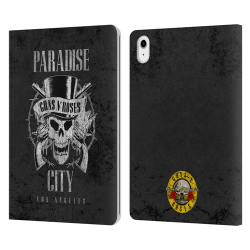 Guns N' Roses Vintage Paradise City Leather Book Wallet Case Cover For Apple iPad Air 11 2020/2022/2024/2025