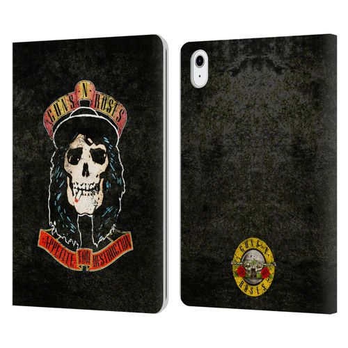Guns N' Roses Vintage Stradlin Leather Book Wallet Case Cover For Apple iPad Air 11 2020/2022/2024/2025