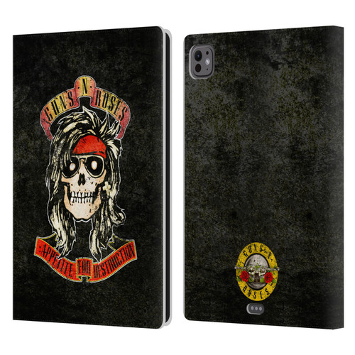 Guns N' Roses Vintage McKagan Leather Book Wallet Case Cover For Apple iPad Pro 11 M4/M5 2024/2025
