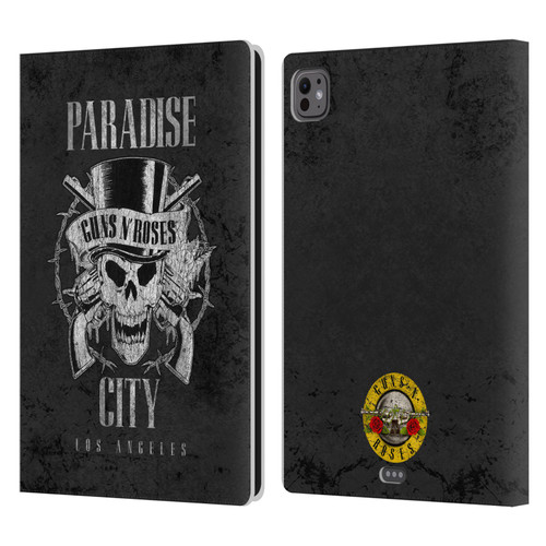 Guns N' Roses Vintage Paradise City Leather Book Wallet Case Cover For Apple iPad Pro 11 M4/M5 2024/2025