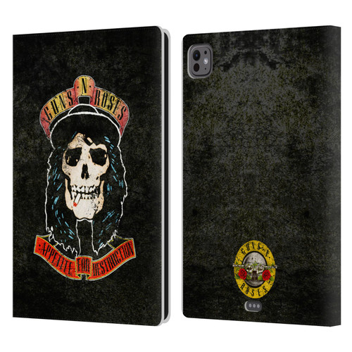 Guns N' Roses Vintage Stradlin Leather Book Wallet Case Cover For Apple iPad Pro 11 M4/M5 2024/2025