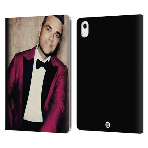 Robbie Williams Calendar Magenta Tux Leather Book Wallet Case Cover For Apple iPad Air 11 2020/2022/2024/2025