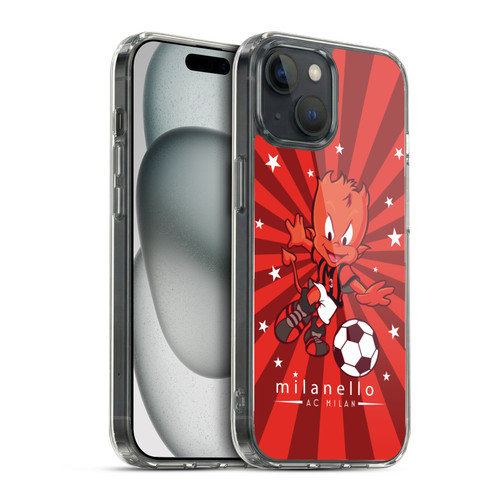 AC Milan Children Milanello 2 Soft Gel Case for Apple iPhone 15 & MagSafe