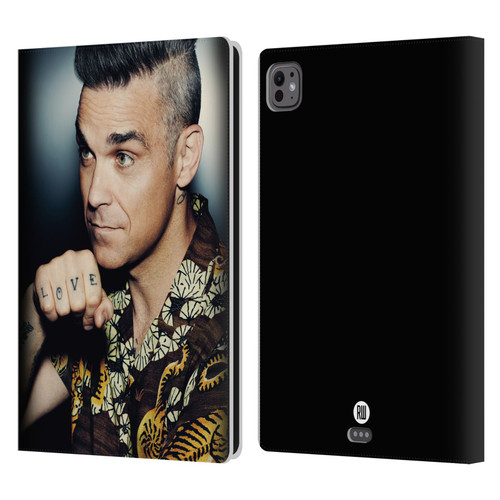 Robbie Williams Calendar Love Tattoo Leather Book Wallet Case Cover For Apple iPad Pro 11 M4/M5 2024/2025