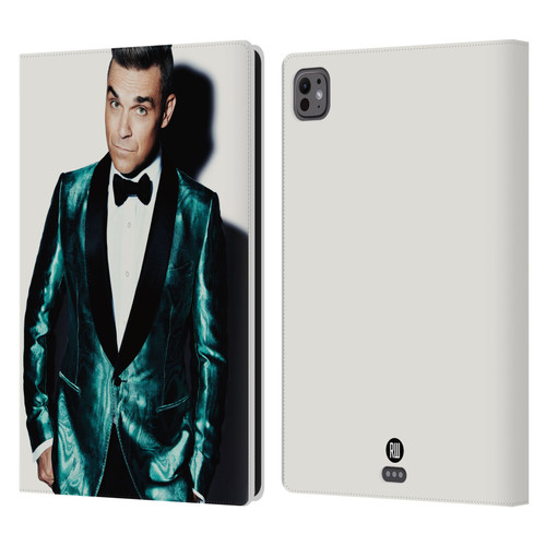 Robbie Williams Calendar White Background Leather Book Wallet Case Cover For Apple iPad Pro 11 M4/M5 2024/2025