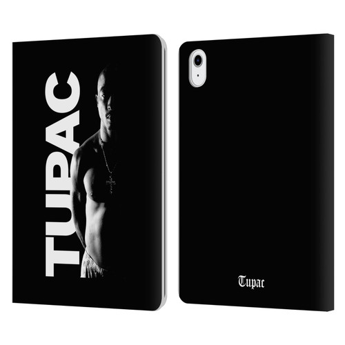 Tupac Shakur Key Art Black And White Leather Book Wallet Case Cover For Apple iPad Air 11 2020/2022/2024/2025
