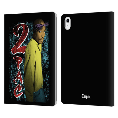 Tupac Shakur Key Art Vintage Leather Book Wallet Case Cover For Apple iPad Air 11 2020/2022/2024/2025