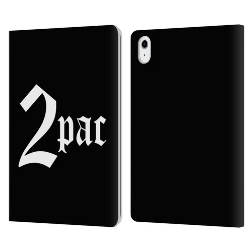 Tupac Shakur Logos Old English Leather Book Wallet Case Cover For Apple iPad Air 11 2020/2022/2024/2025