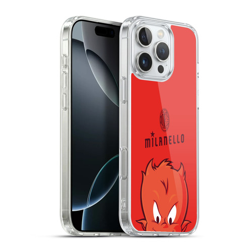 AC Milan Children Milanello Soft Gel Case for Apple iPhone 16 Pro Max & MagSafe