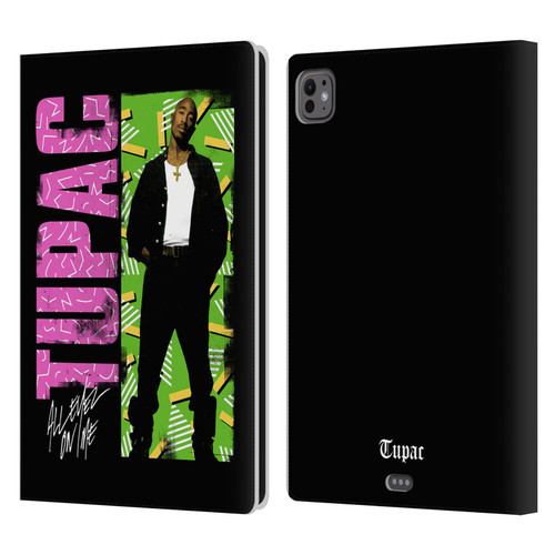 Tupac Shakur Key Art Distressed Look Leather Book Wallet Case Cover For Apple iPad Pro 11 M4/M5 2024/2025