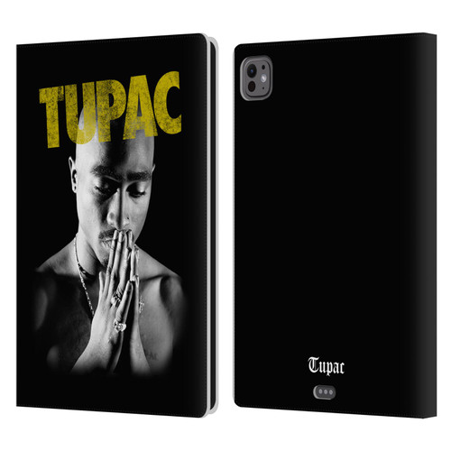 Tupac Shakur Key Art Golden Leather Book Wallet Case Cover For Apple iPad Pro 11 M4/M5 2024/2025