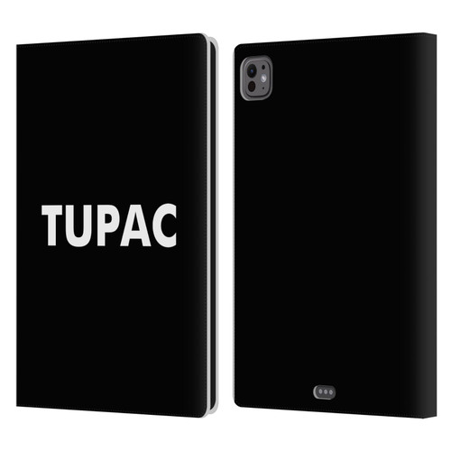 Tupac Shakur Logos Sans Serif Leather Book Wallet Case Cover For Apple iPad Pro 11 M4/M5 2024/2025