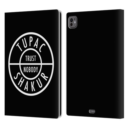 Tupac Shakur Logos Trust Nobody Leather Book Wallet Case Cover For Apple iPad Pro 11 M4/M5 2024/2025