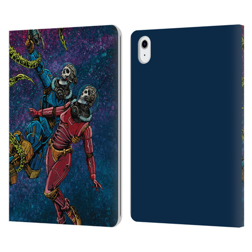 David Lozeau Colourful Grunge Astronaut Space Couple Love Leather Book Wallet Case Cover For Apple iPad Air 11 2020/2022/2024/2025