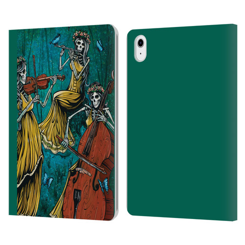 David Lozeau Colourful Art Three Female Leather Book Wallet Case Cover For Apple iPad Air 11 2020/2022/2024/2025