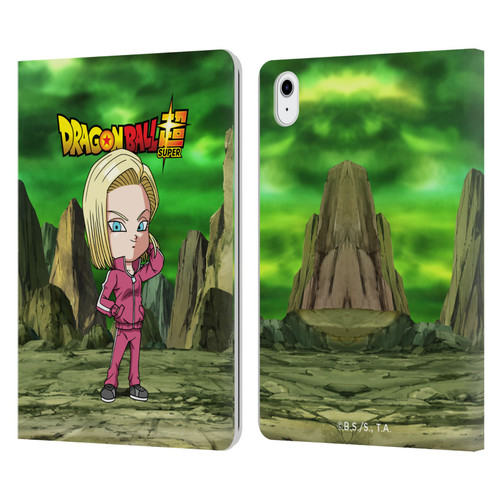 Dragon Ball Super Characters Android 18 Leather Book Wallet Case Cover For Apple iPad Air 11 2020/2022/2024/2025