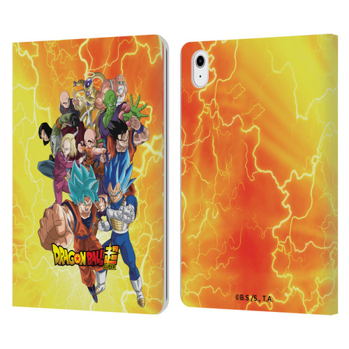 Dragon Ball Super Universe Survival Arc Universe 7 Group Leather Book Wallet Case Cover For Apple iPad Air 11 2020/2022/2024/2025