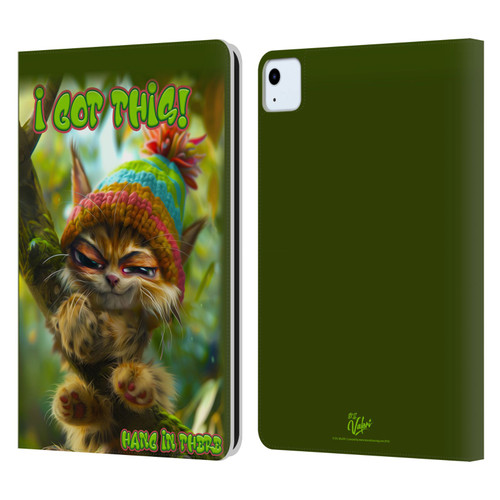 D.S. Valori Kitty And Puppy I Got This Leather Book Wallet Case Cover For Apple iPad Air 11 2020/2022/2024/2025