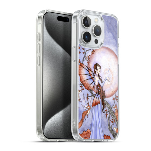 Amy Brown Mystical Art Moon Spell Fairy & Magic Foxes Soft Gel Case for Apple iPhone 15 Pro Max & MagSafe