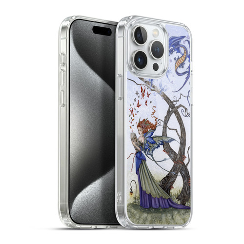 Amy Brown Mystical Art Reading Fairy With Dragon Soft Gel Case for Apple iPhone 15 Pro Max & MagSafe