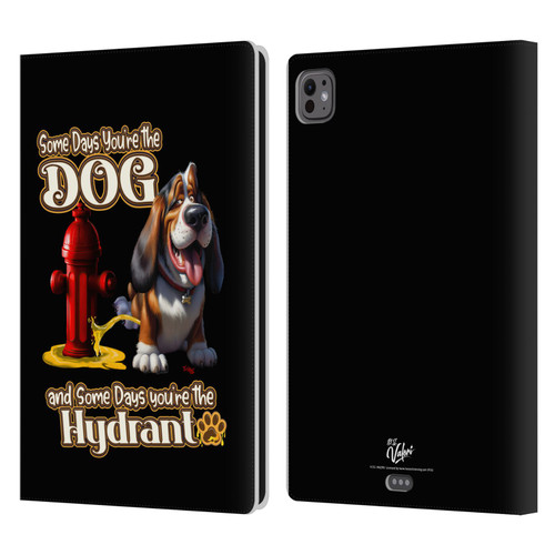 D.S. Valori Kitty And Puppy Some Days You're The Dog Leather Book Wallet Case Cover For Apple iPad Pro 11 M4/M5 2024/2025