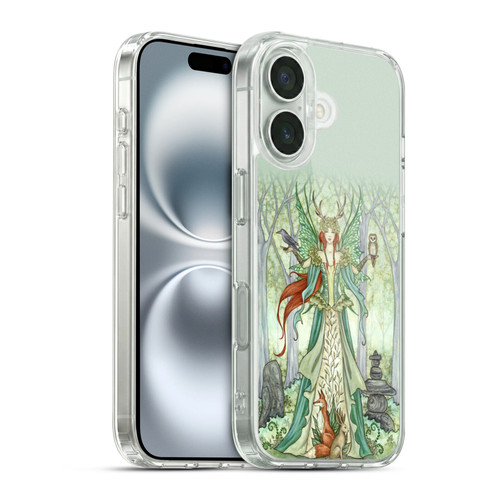 Amy Brown Mystical Art Nature Harmony Soft Gel Case for Apple iPhone 16 & MagSafe