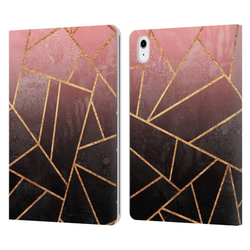 Elisabeth Fredriksson Sparkles Pink And Black Leather Book Wallet Case Cover For Apple iPad Air 11 2020/2022/2024/2025