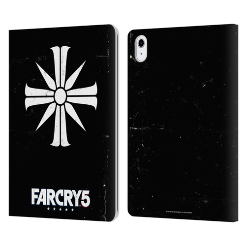 Far Cry 5 Key Art And Logo Distressed Look Cult Emblem Leather Book Wallet Case Cover For Apple iPad Air 11 2020/2022/2024/2025