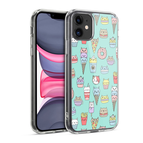 Andrea Lauren Design Food Pattern Catfood Soft Gel Case for Apple iPhone 11
