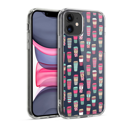 Andrea Lauren Design Food Pattern Coffee Soft Gel Case for Apple iPhone 11