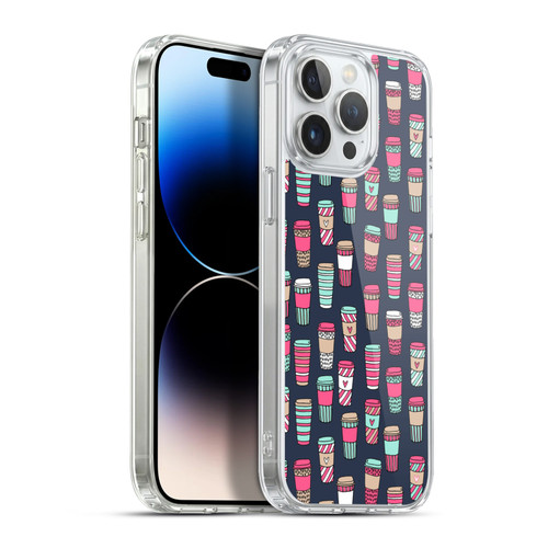 Andrea Lauren Design Food Pattern Coffee Soft Gel Case for Apple iPhone 13 Pro Max & MagSafe
