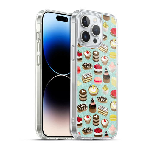 Andrea Lauren Design Food Pattern Desserts Soft Gel Case for Apple iPhone 14 Pro Max & MagSafe