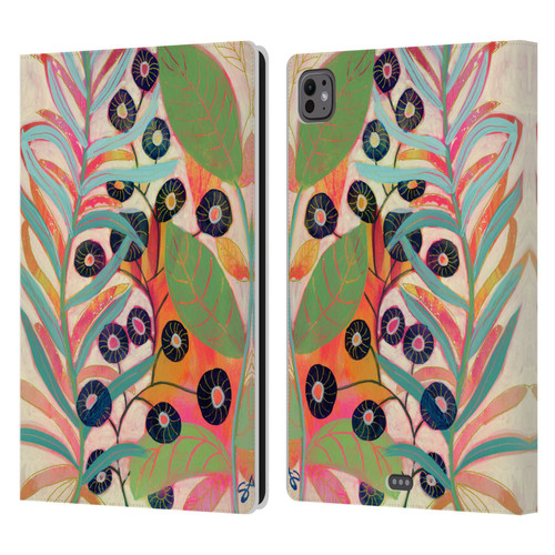 Suzanne Allard Floral Art Joyful Garden Flower Leather Book Wallet Case Cover For Apple iPad Pro 11 M4/M5 2024/2025