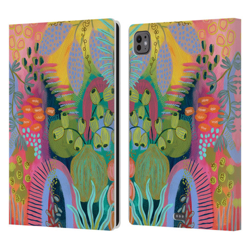 Suzanne Allard Floral Art Seed Pod Leather Book Wallet Case Cover For Apple iPad Pro 11 M4/M5 2024/2025