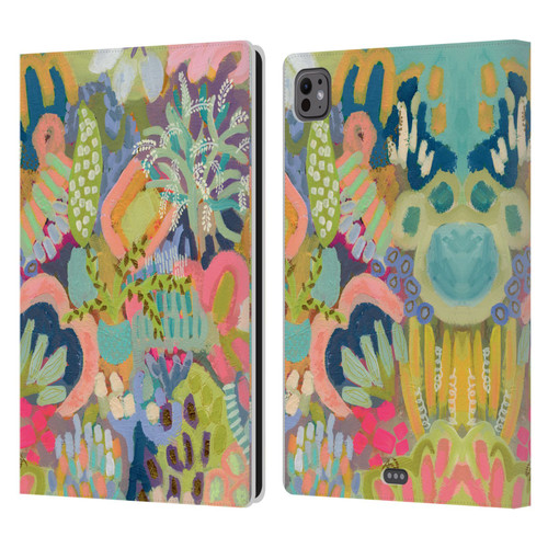Suzanne Allard Floral Art Summer Fiesta Leather Book Wallet Case Cover For Apple iPad Pro 11 M4/M5 2024/2025