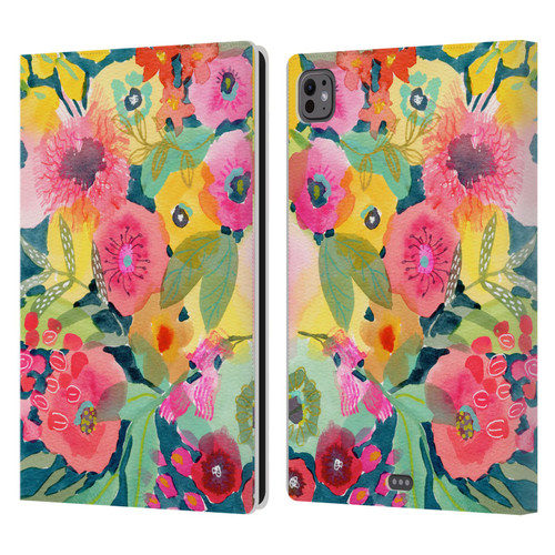 Suzanne Allard Floral Graphics Delightful Leather Book Wallet Case Cover For Apple iPad Pro 11 M4/M5 2024/2025