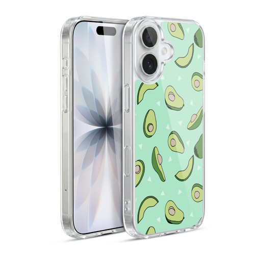 Andrea Lauren Design Food Pattern Avocado Soft Gel Case for Apple iPhone 17