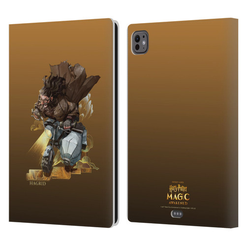 Harry Potter: Magic Awakened Characters Hagrid Leather Book Wallet Case Cover For Apple iPad Pro 11 M4/M5 2024/2025
