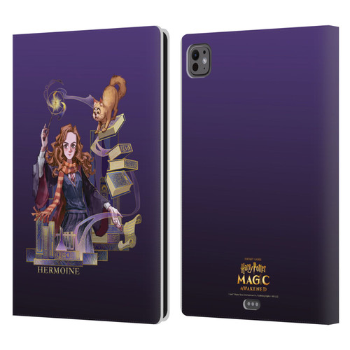 Harry Potter: Magic Awakened Characters Hermione Leather Book Wallet Case Cover For Apple iPad Pro 11 M4/M5 2024/2025