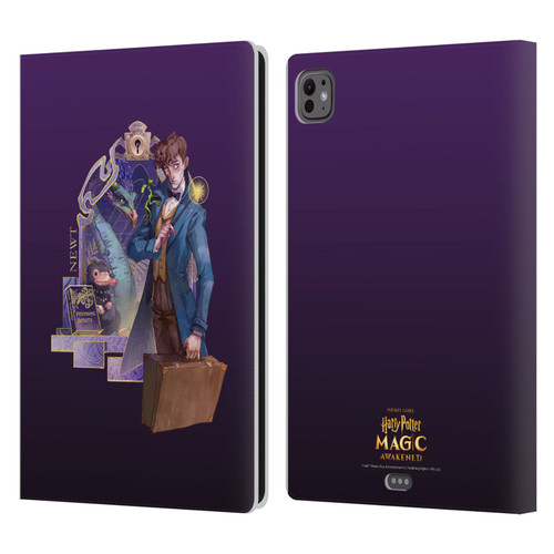 Harry Potter: Magic Awakened Characters Newt Leather Book Wallet Case Cover For Apple iPad Pro 11 M4/M5 2024/2025