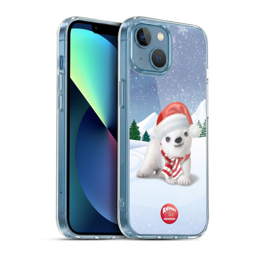 Animal Club International Animals Polar Bear Soft Gel Case for Apple iPhone 13 Mini & MagSafe