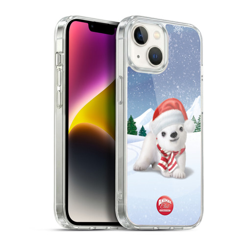Animal Club International Animals Polar Bear Soft Gel Case for Apple iPhone 14