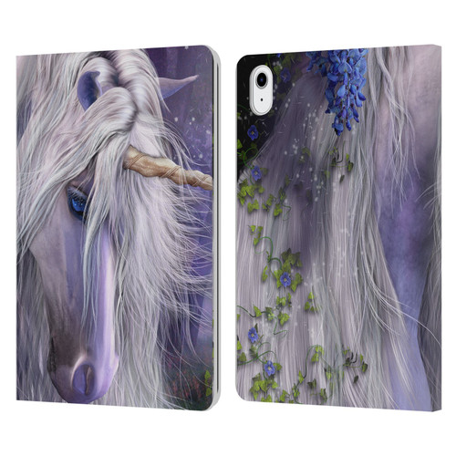 Laurie Prindle Fantasy Horse Moonlight Serenade Unicorn Leather Book Wallet Case Cover For Apple iPad Air 11 2020/2022/2024/2025