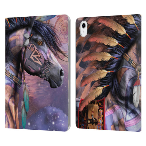 Laurie Prindle Fantasy Horse Native American Shaman Leather Book Wallet Case Cover For Apple iPad Air 11 2020/2022/2024/2025