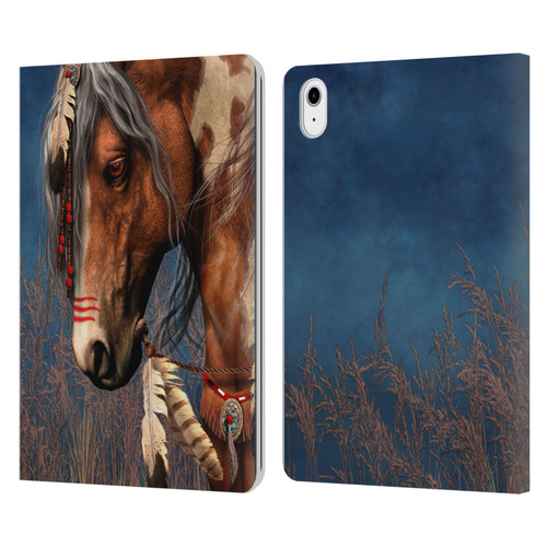 Laurie Prindle Fantasy Horse Native American War Pony Leather Book Wallet Case Cover For Apple iPad Air 11 2020/2022/2024/2025